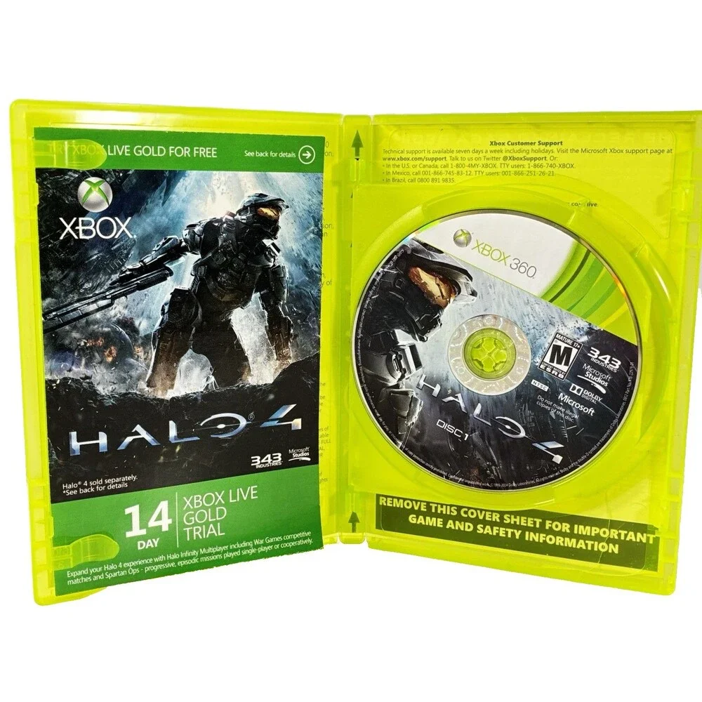 Halo 4 Microsoft Xbox 360 Microsoft Studios Complete with Manual Tested